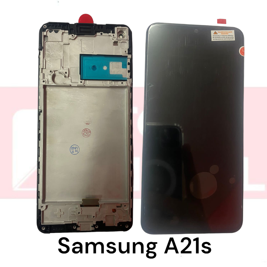 Pantalla Completa Samsung A21s Con Marco Topmovil Repuestos