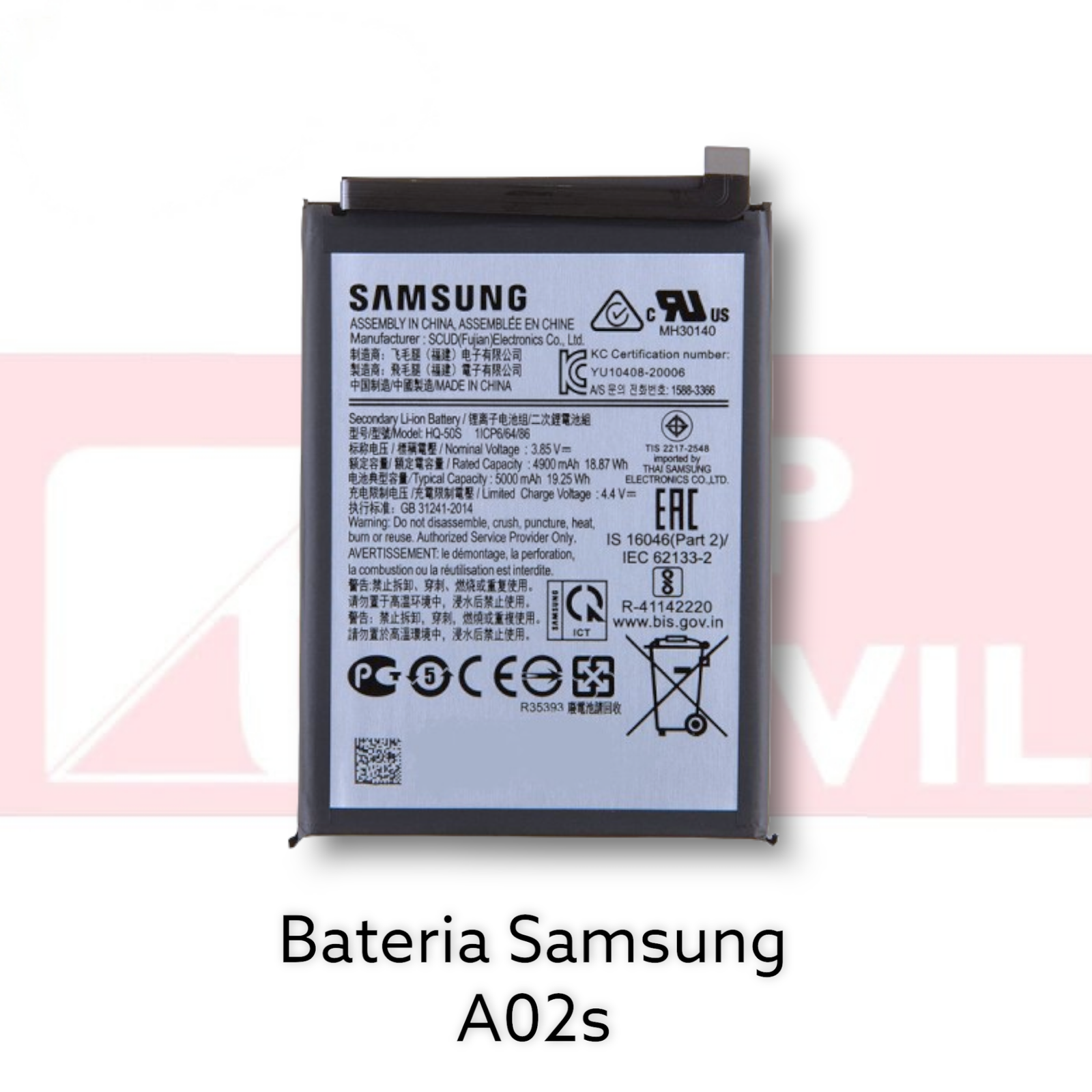 PhotoRoom-20221115_143729 Bateria Samsung A02S / SM-022 HQ-50S - Image 1