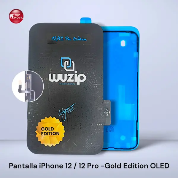 Diseño sin título - 2025-04-01T114101.329 LCD IPhone 12 / 12 Pro Gold Edition Wuzip sin ic - Image 1