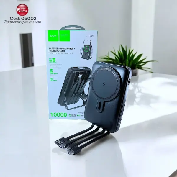 Diseño sin título - 2025-04-30T180657.746 Cargador Power Bank hoco J135 Inalámbrico 10,000mAh - Image 1