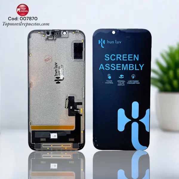007870 Pantalla iPhone 14 Oled ( Diagnosticada ) (Hun Luv) - Image 1