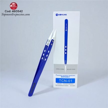Pinza Recta Mijing con Punta de Cerámica Antiestática