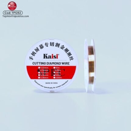 Hilo de Molibdeno Kaisi 0.04mm (100m) / Alambre de Corte para Separación Glass
