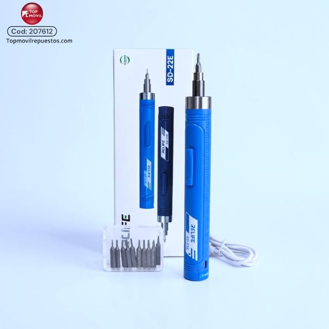 207612 Destornillador eléctrico de precisión RELIFE SD-22E con puntas intercambiables - Image 1