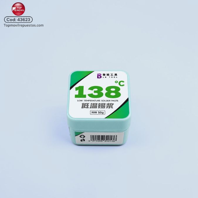 43623 Estaño en Pasta de Soldar LB TOOL Bi Jia 138°C (Baja Temperatura) – Aleación Sn42/Bi58 - Imagen 1